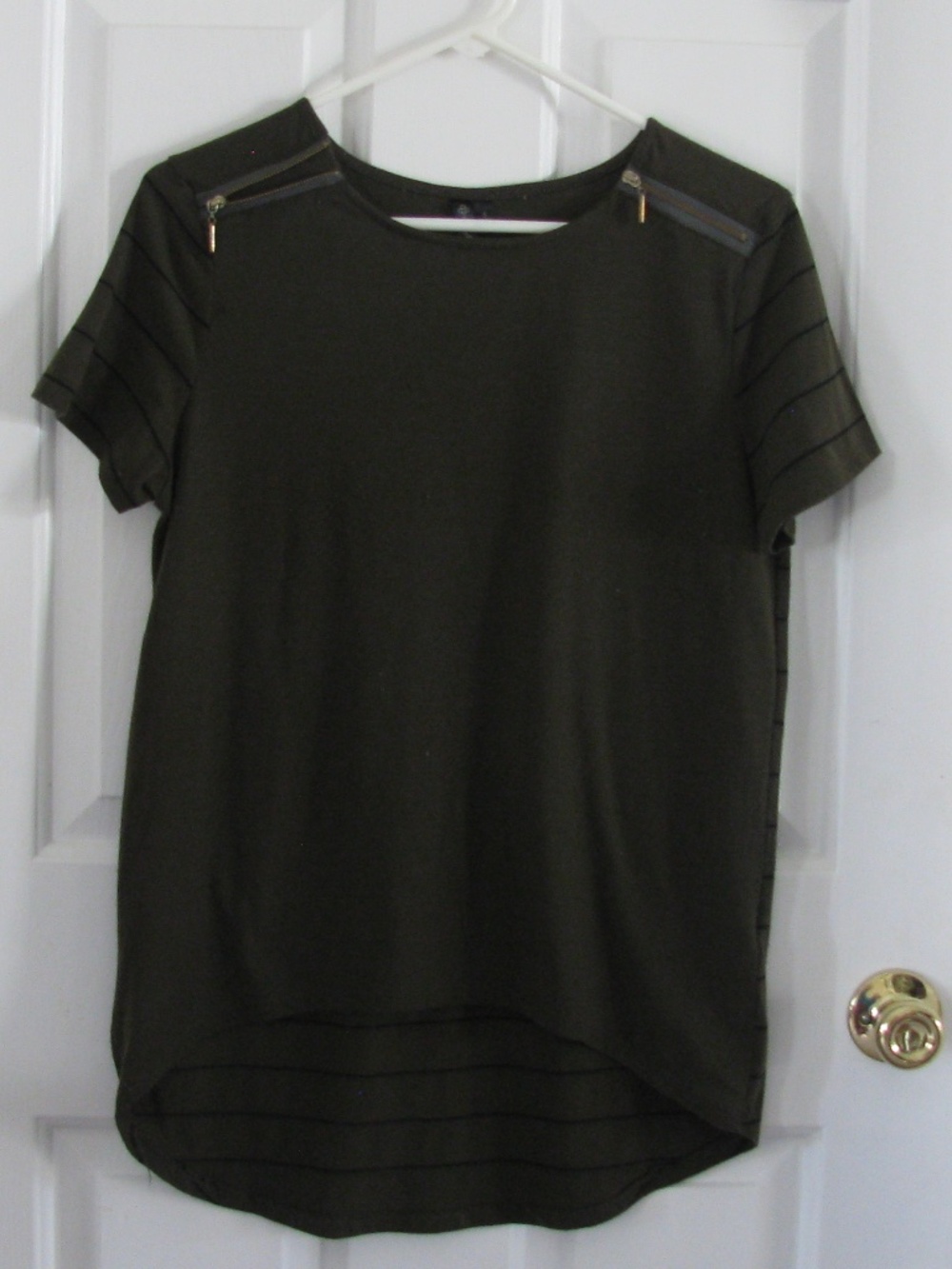 Allie & Rob Striped High-Low Top